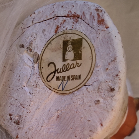 Vintage Hand Made Pottery Christmas Kissing Angels by Jullar of Spain - Picture 5 of 5